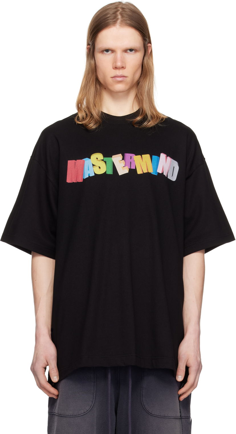 Футболка Mastermind WORLD Mastermind World Oversized Multicolor Logo T-Shirt чорний | MW25S14-TS056-022