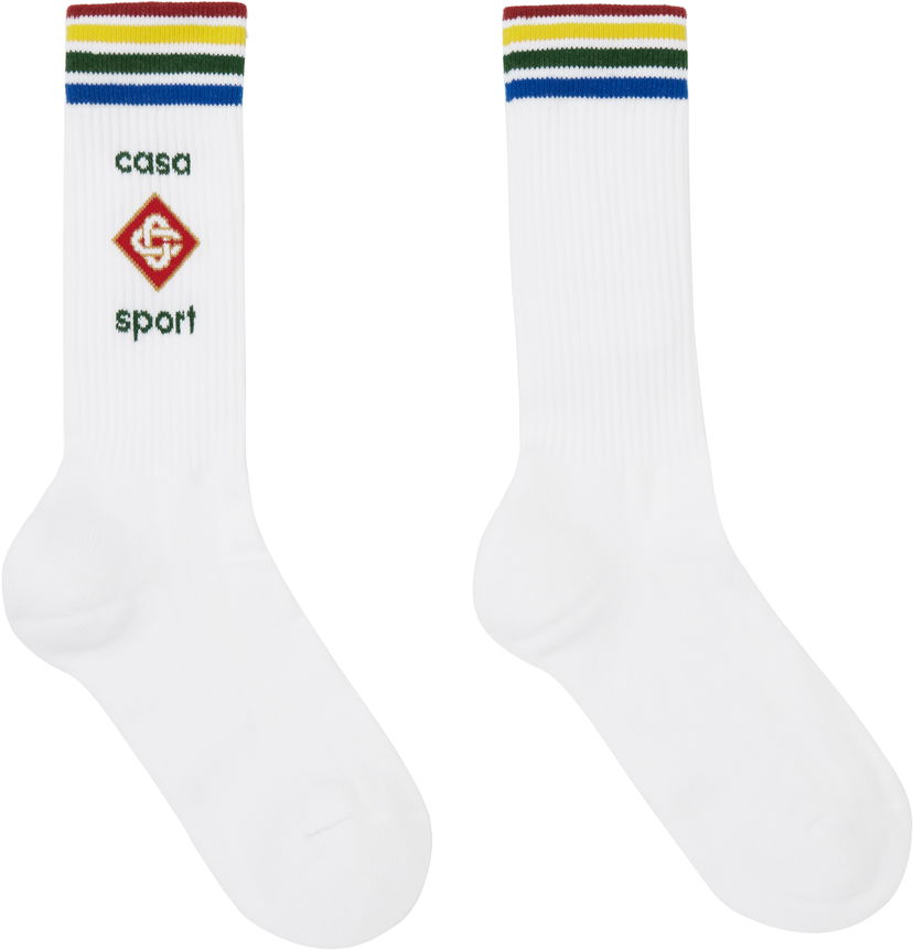 Шкарпетки Casablanca Sport Socks білий | APS25-ACC-010-02