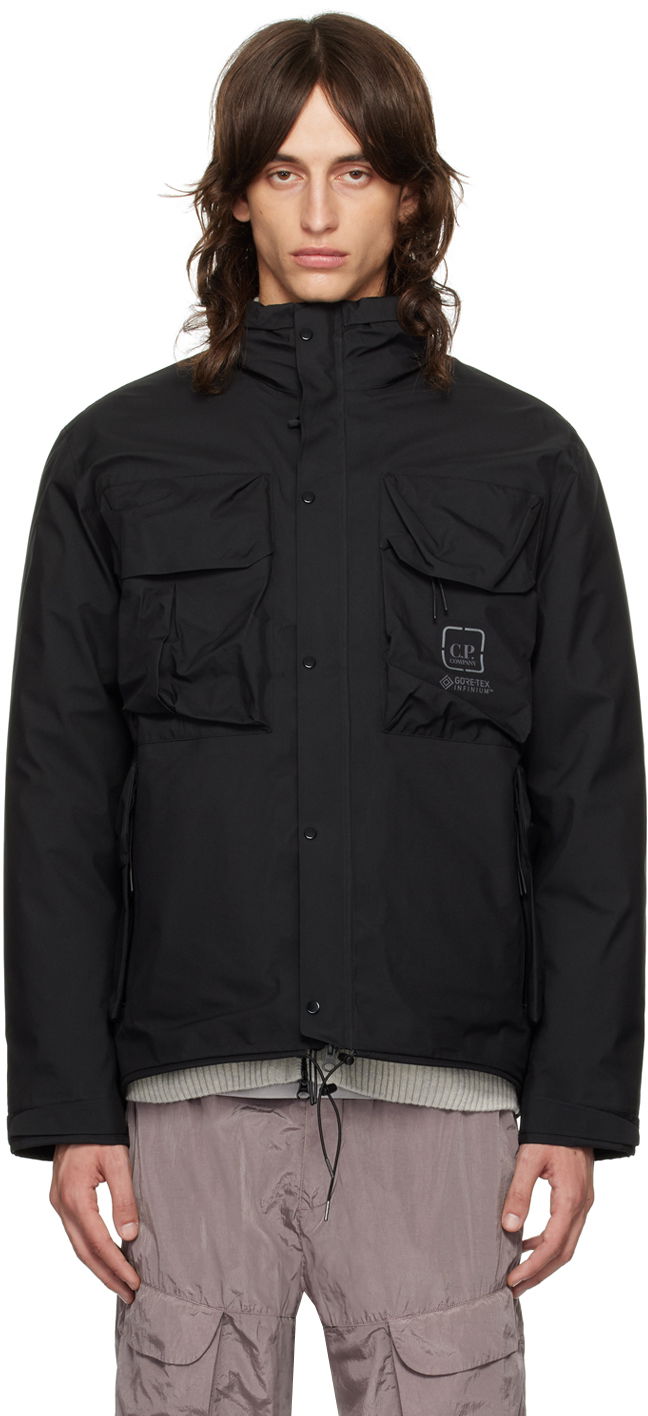 Парка C.P. Company GORE-TEX INFINIUM™ Utility Down Jacket чорний | 17CLOW001A-110031A