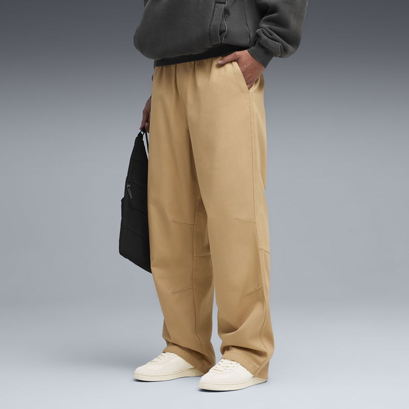 Штани Puma PUMA x REPRESENT Paneled Wide Leg Pants бежевий | 632545_94