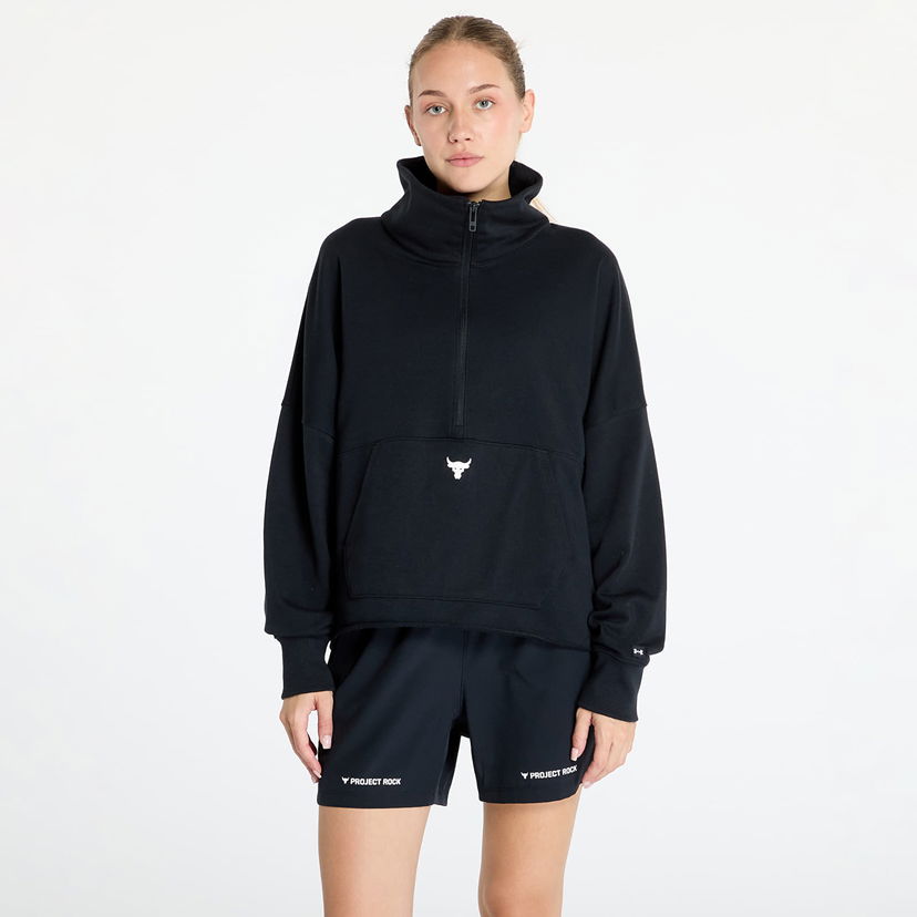 Світшоти Under Armour Project Rock Half Zip Pullover Black чорний | 1387760-001