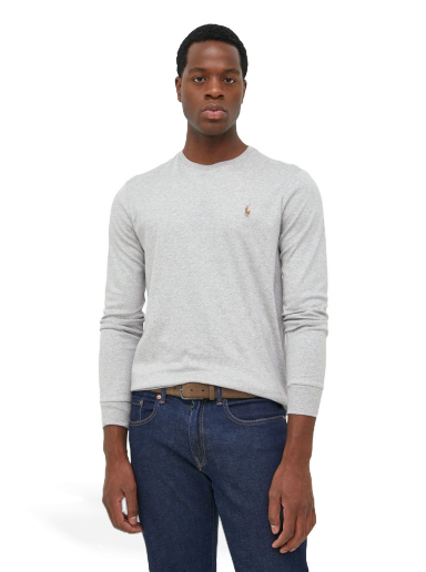 Футболка Polo by Ralph Lauren Pony Cotton Long Sleeve T-Shirt Сірий | 710760121004