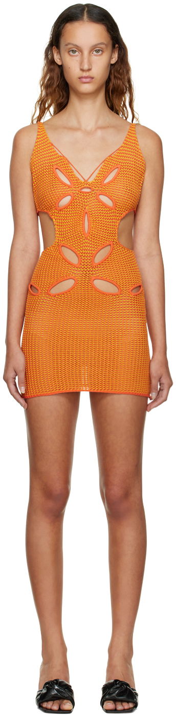 плаття GUIZIO Guizio Knit Mini Dress Помаранчевий | MD 1