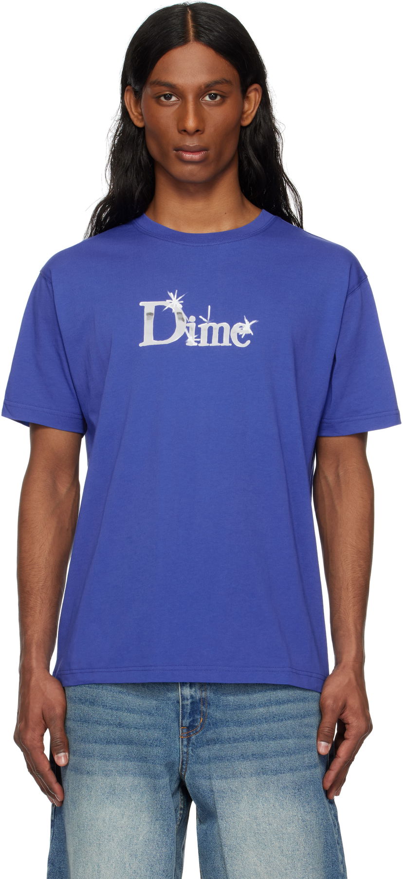 Футболка Dime Dime Classic Shiny T-Shirt Синій | DIME2SP2549MAR