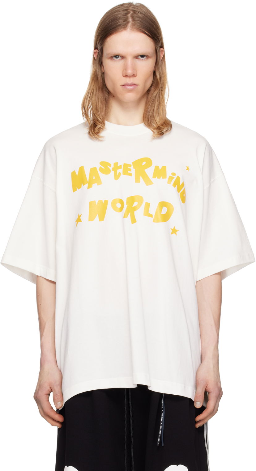 Футболка Mastermind WORLD Mastermind World Oversized Stay T-Shirt білий | MW25S14-TS052-022