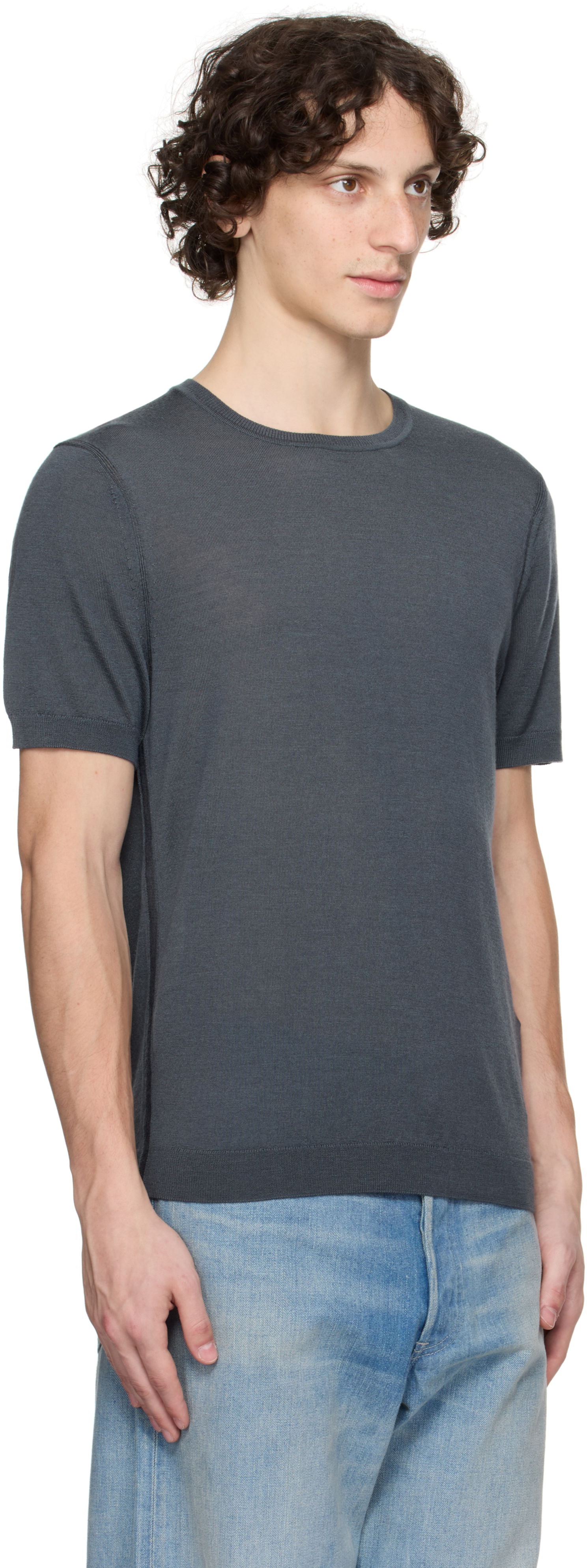 Футболка rag & bone Rag & Bone Aulton Sweater T-Shirt Сірий | MBS25P017BM17, 1