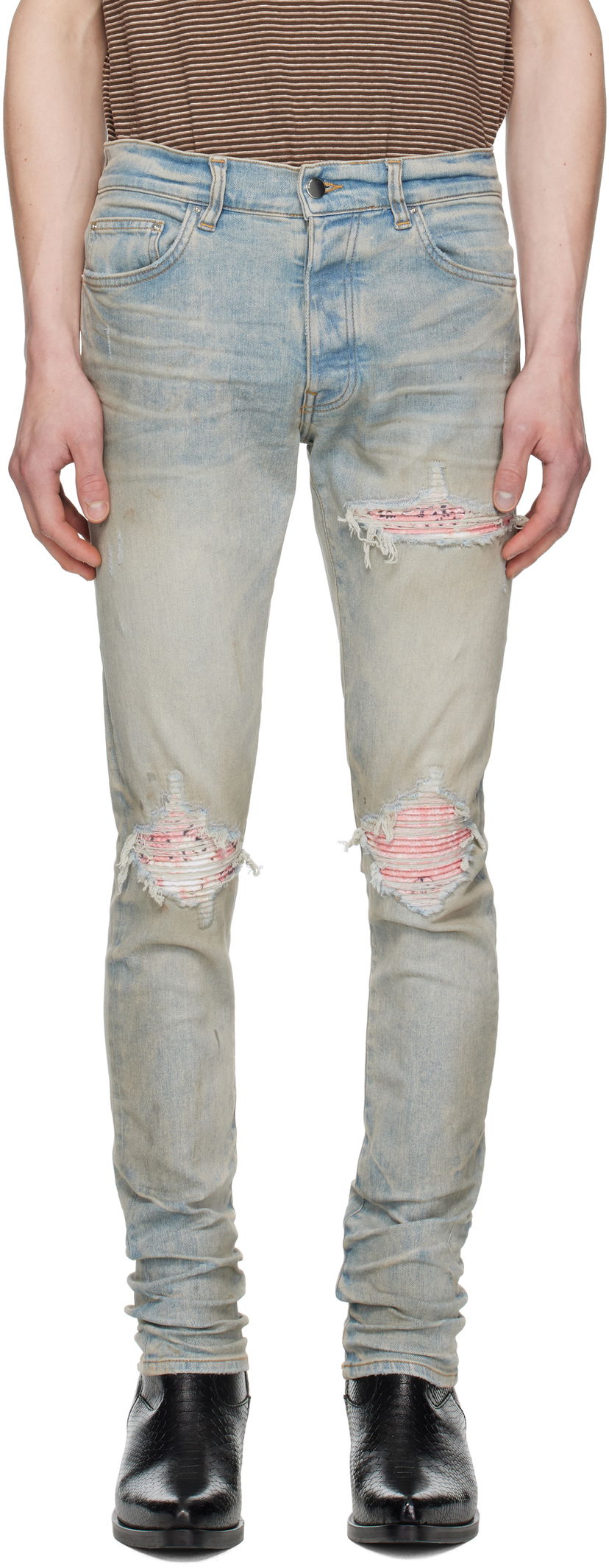 Джинси AMIRI AMIRI MX1 International Jeans Синій | AMDNSY1154