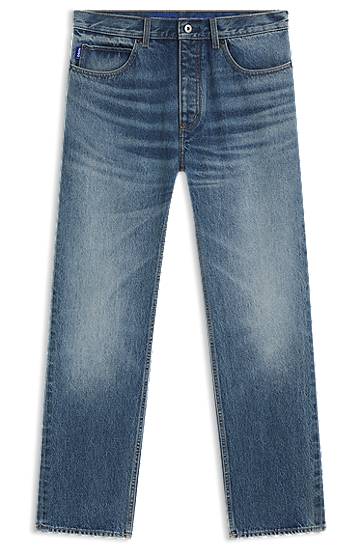 Джинси BOSS Regular Fit Rigid Denim Jeans Синій | 50541638