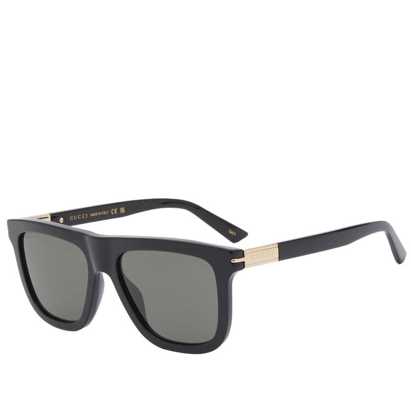 Сонцезахисні окуляри Gucci Men's Web Ingot Sunglasses Black/Grey чорний | GG1502S-001
