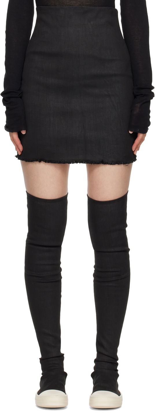 Спідниця Rick Owens Owens Dirt Denim Mini Skirt чорний | DS02D2346 SBW