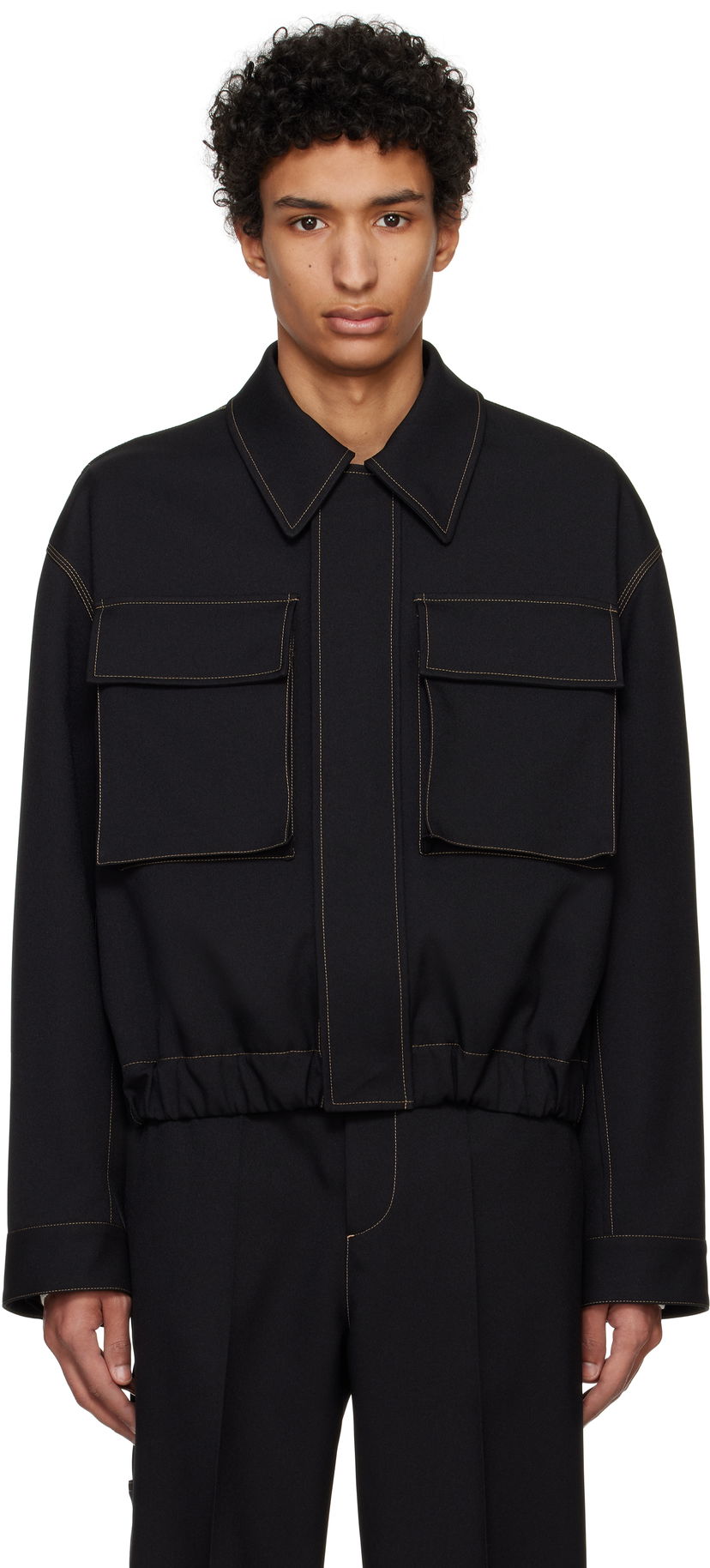 Куртка Jil Sander Jil Sander Flap Pocket Jacket чорний | J22SW0036_J70001