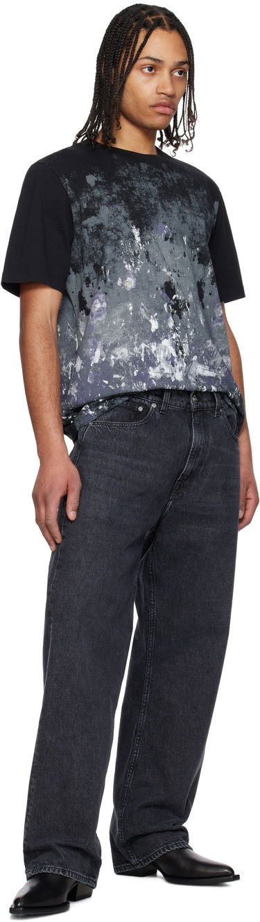 Футболка rag & bone Rag & Bone Splatter Print T-Shirt чорний | MBC25ST033KJ33, 3