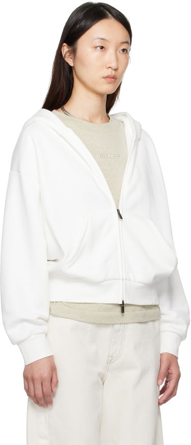 Світшоти Fear of God Fear of God ESSENTIALS Classic Fit Zip-Up Hoodie білий | 192SP255094FW, 1