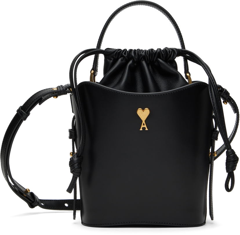Сумочка AMI AMI Paris Mini Bucket Bag чорний | ULL012.AL0104