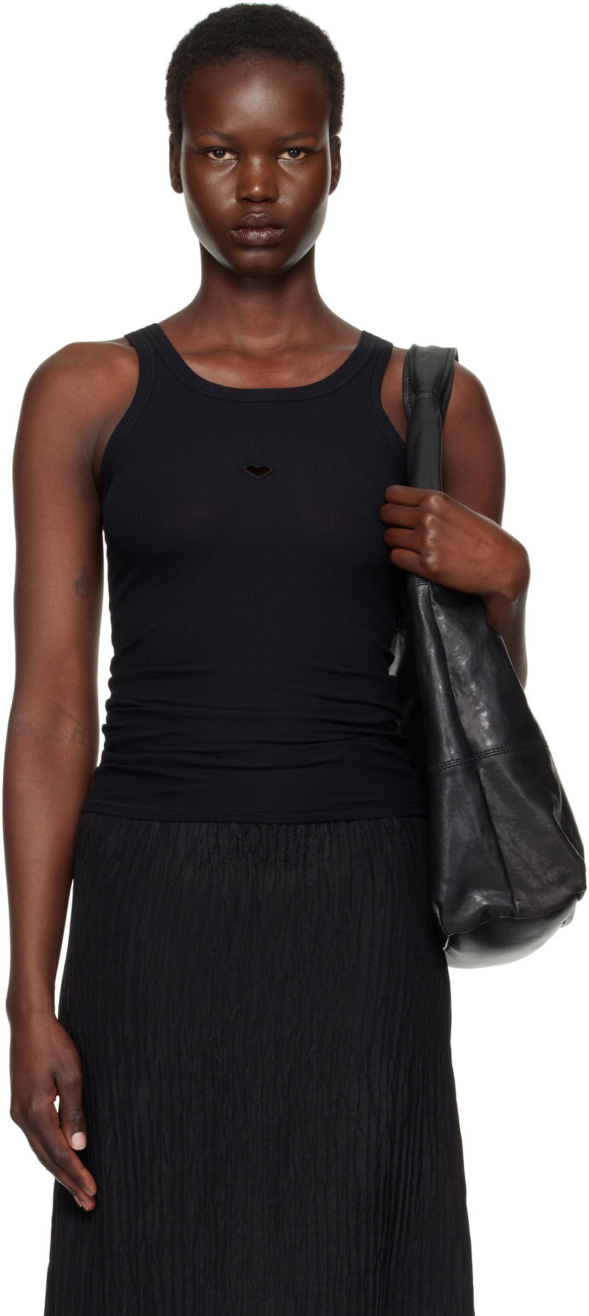 Безрукавка Baserange Heart Tank Top чорний | TOHT-RB-000