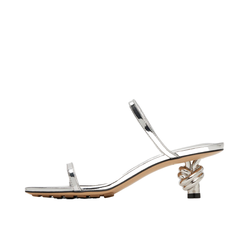 Кросівки та взуття Bottega Veneta Knot Mules Металік | 780298 V3VO0