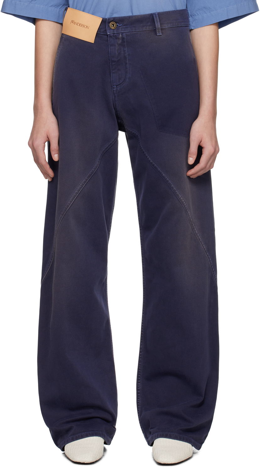 Штани JW Anderson JW Anderson Twisted Workwear Jeans Синій | DT0115-PG1522