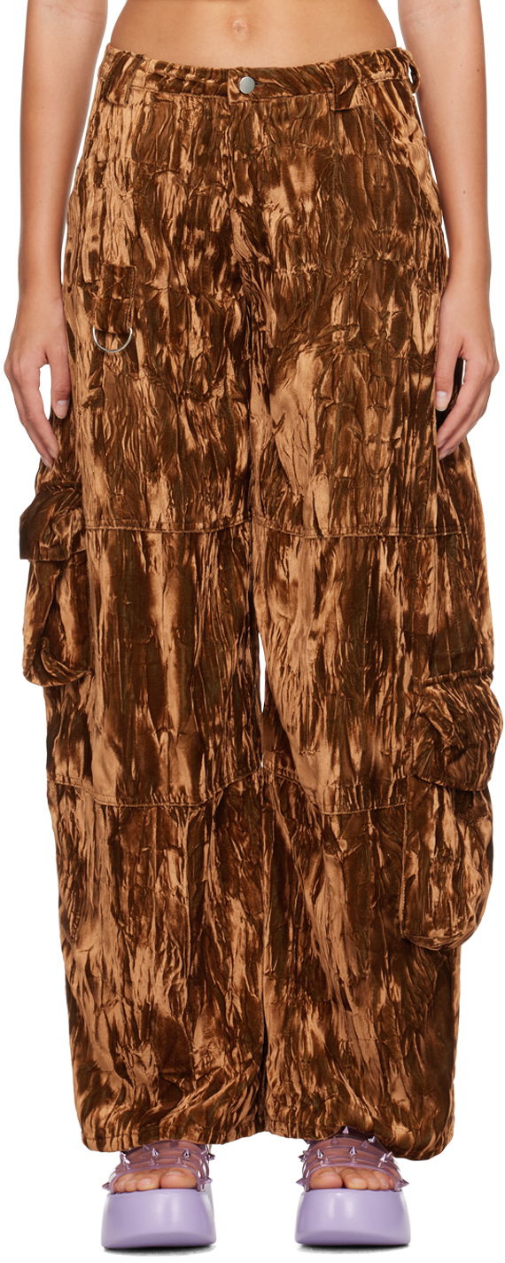 Штани карго Collina Strada Collina Strada Lawn Cargo Pants Коричневий | XX6408