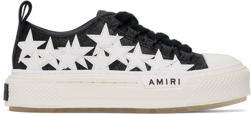 Догляд за взуттям AMIRI AMIRI Glitter Stars Court Low чорний | AWFOSR1106