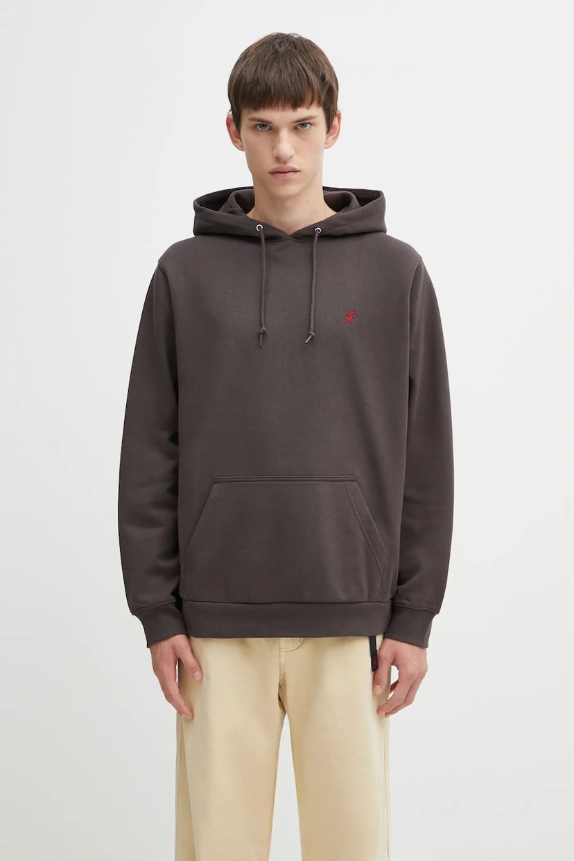 Світшоти GRAMICCI One Point Melange Hoodie Сірий | G309.FT