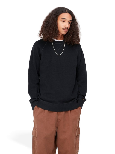 Cветр Carhartt WIP Chase Sweater "Black / Gold" чорний | I028581_00F_XX