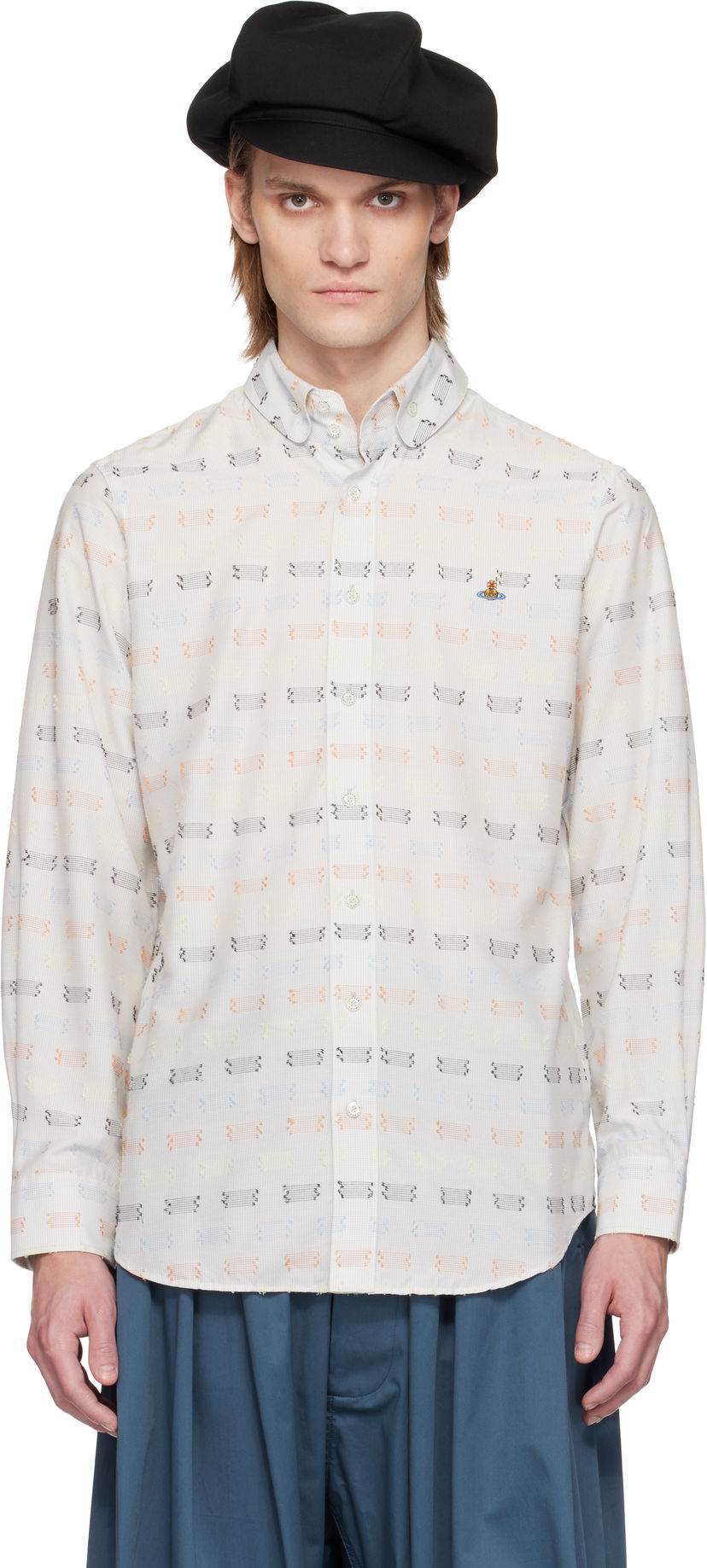Сорочка Vivienne Westwood Vivienne Westwood Krall Two Button Shirt білий | 24010005-W012W-
