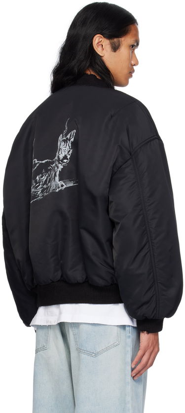 Куртка бомбер We11done We11done Destroyed Bomber Jacket чорний | WD-JP2-24-088-U-BK, 2