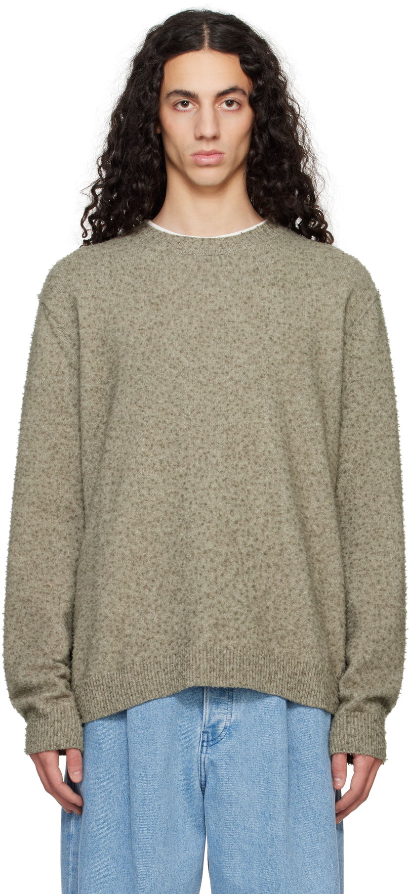 Cветр Maison Margiela Maison Margiela Pilling Sweater Зелений | S50HL0033 M13108