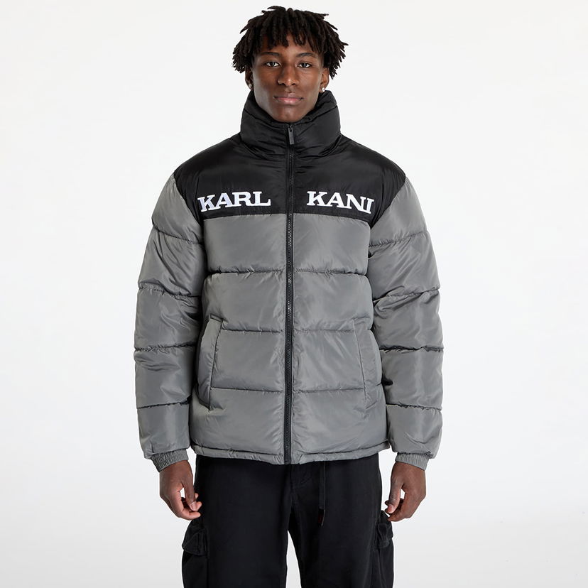 Пуховик Karl Kani Jacket Retro Essential Puffer Jacket Anthracite S Сірий | 60760013