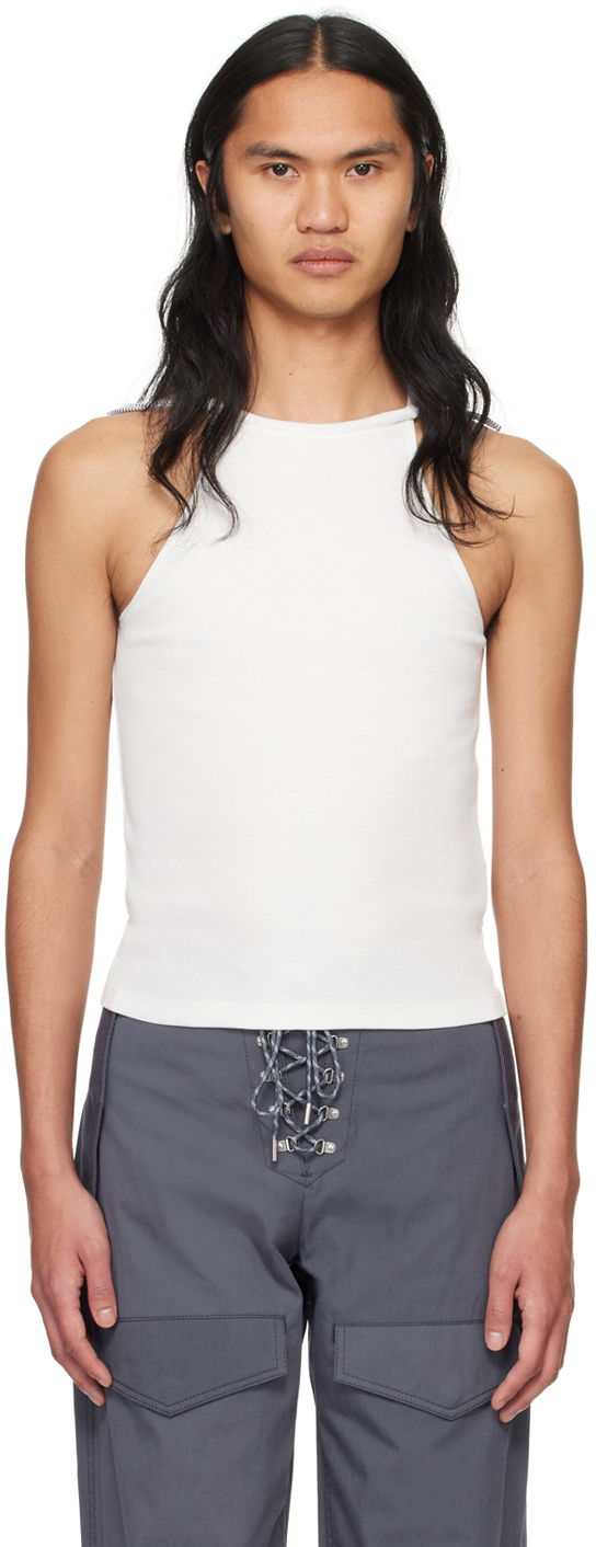 Безрукавка Dion Lee Slim-Fit Tank Top білий | C3166PS24