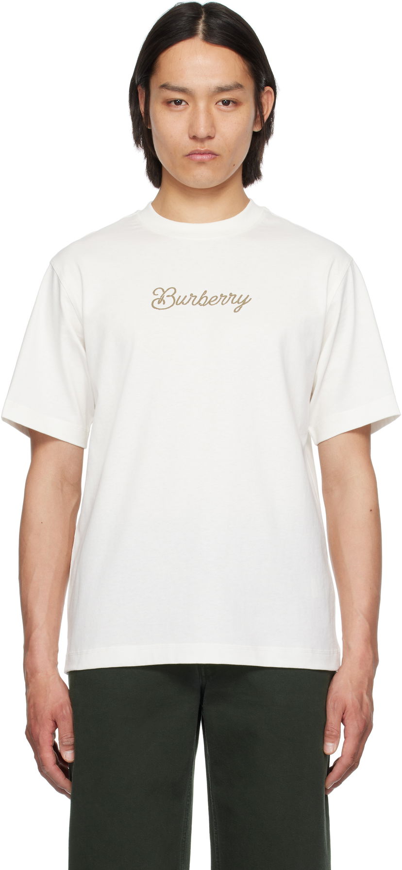 Футболка Burberry Burberry Surfer Knight Cotton T-Shirt білий | 8109085