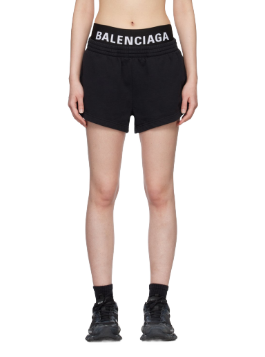 Шорти Balenciaga Drawstring чорний | 744725 TNVI6