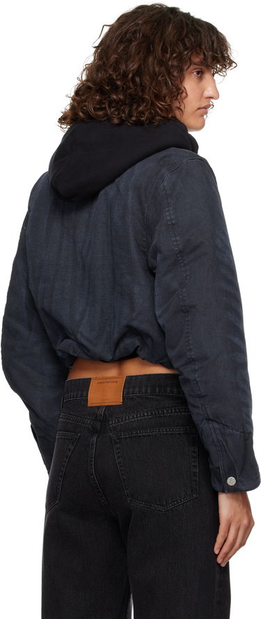 Куртка Alexander Wang Padded Cropped Hooded Jacket Синій | 4WC4242095, 2