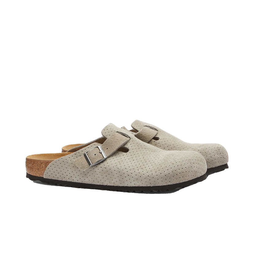 Кросівки та взуття Birkenstock Boston Stone Coin Embossed Dots Сірий | 1027040