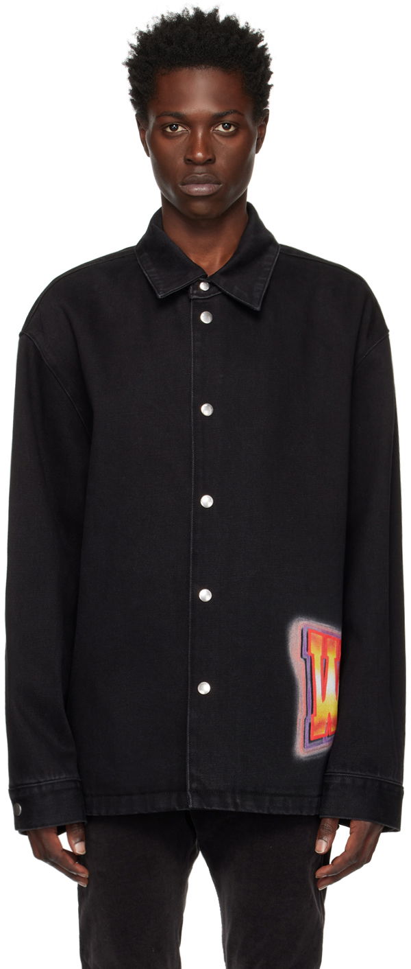 Куртка We11done We11done Loose Fit Denim Shirt чорний | WD-DJ3-22-312-U-BK
