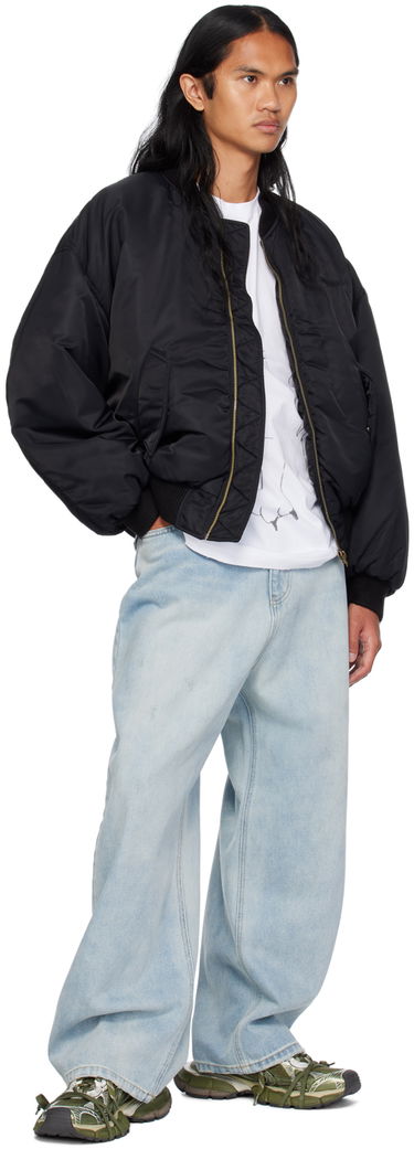 Куртка бомбер We11done We11done Destroyed Bomber Jacket чорний | WD-JP2-24-088-U-BK, 3