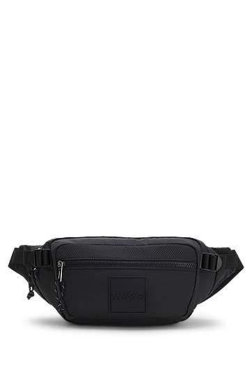 Поясна сумка BOSS Ripstop belt bag with split-logo patch чорний | 50551798, 0