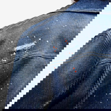 Куртка DSQUARED2 Dsquared2 Dan Paint Splatter Denim Jacket Синій | S74AM1563-S30664-470, 5
