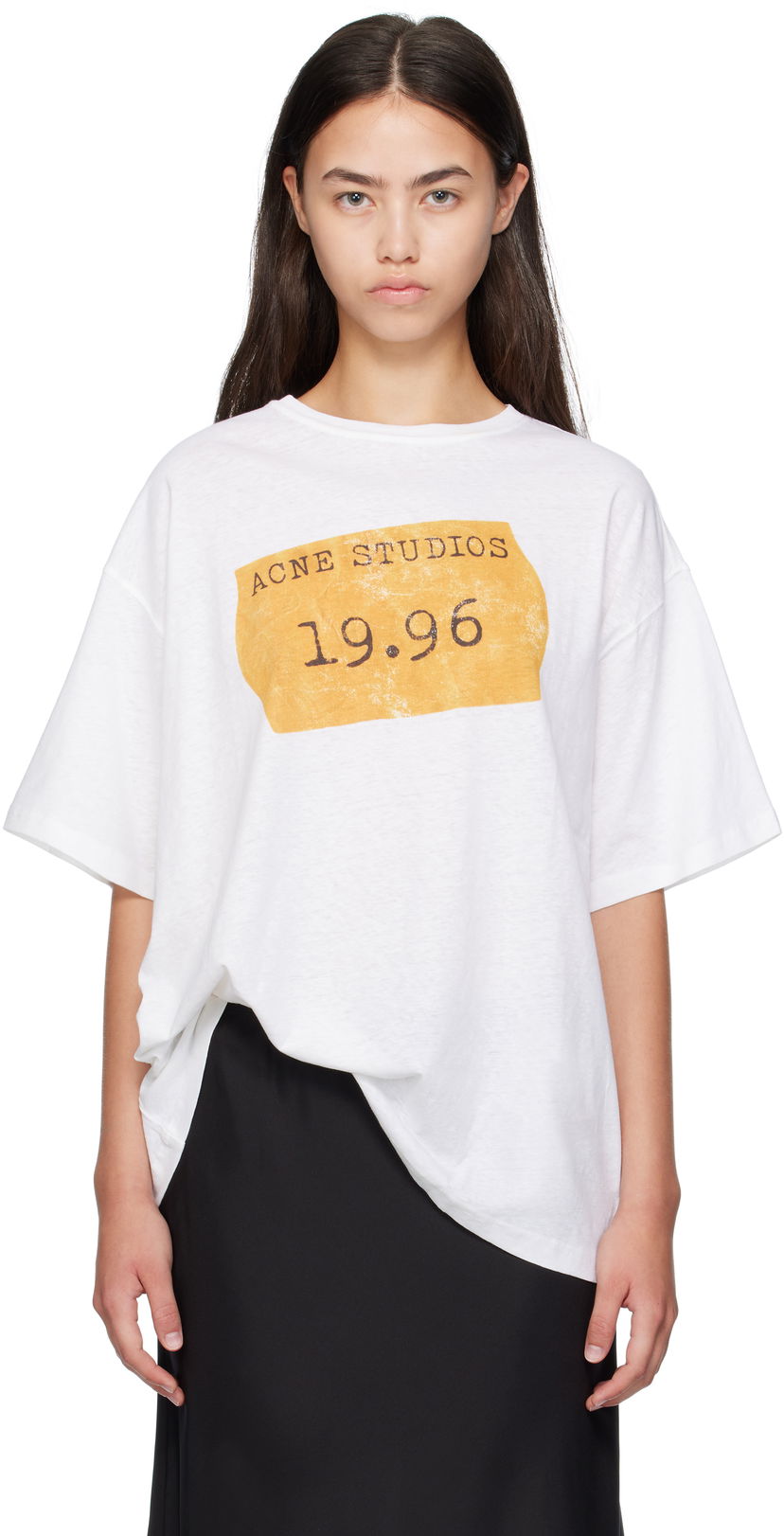 Футболка Acne Studios Acne Studios 1996 Logo T-Shirt білий | CL0355-