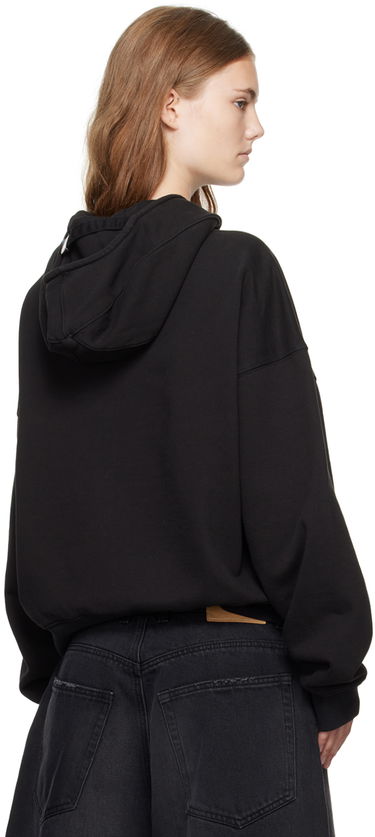 Світшоти We11done We11done Cropped Zip-Up Hoodie чорний | WD-TJ2-24-853-U-BK, 2