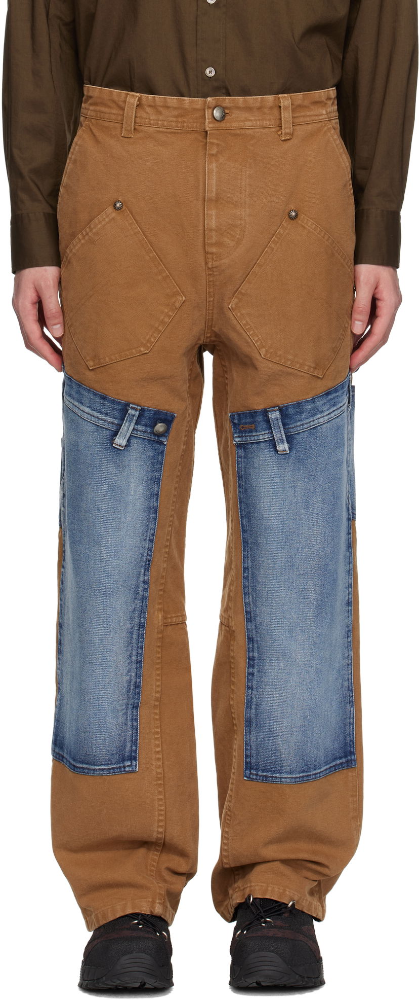 Джинси Andersson Bell Andersson Bell Re-Make Carpenter Jeans Коричневий | apa810u