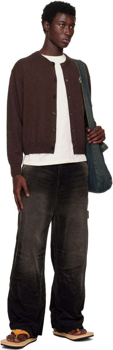 Cветр We11done We11done Single Patch Cardigan Коричневий | WD-KC2-25-611-U-BR, 3