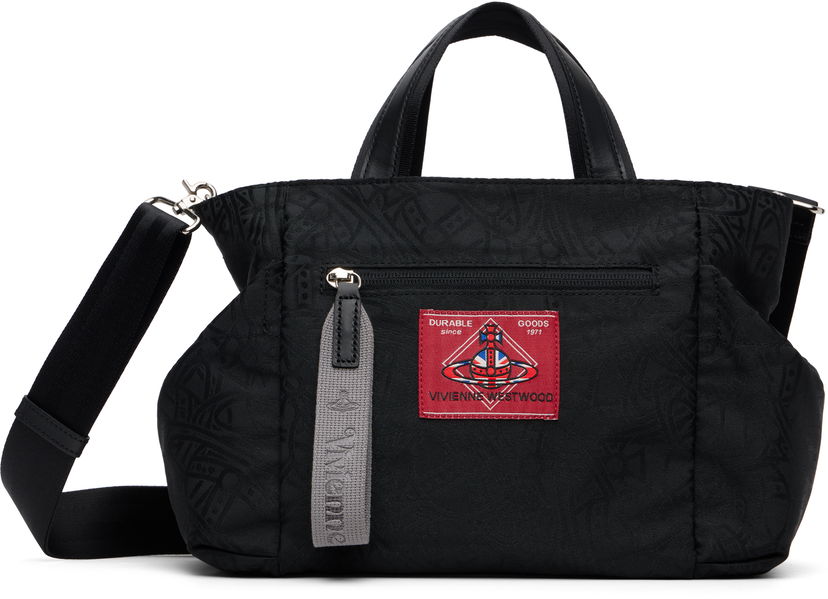 сумка-тоут Vivienne Westwood Tangled Jacquard Orb Tote чорний | 4D030005U-W016Q-
