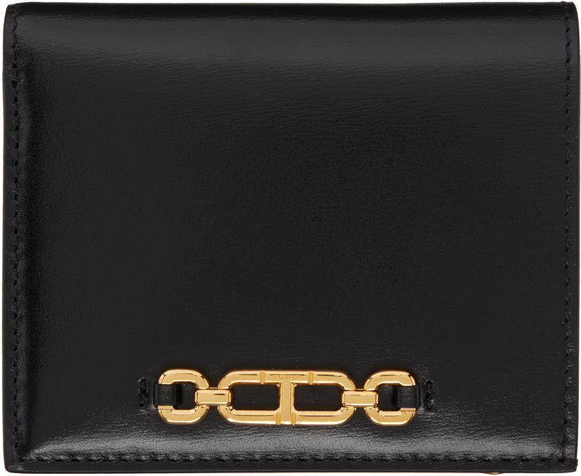 Гаманець Tom Ford Tom Ford Palmellato-Effect Compact Leather Wallet чорний | S0485-LCL056X