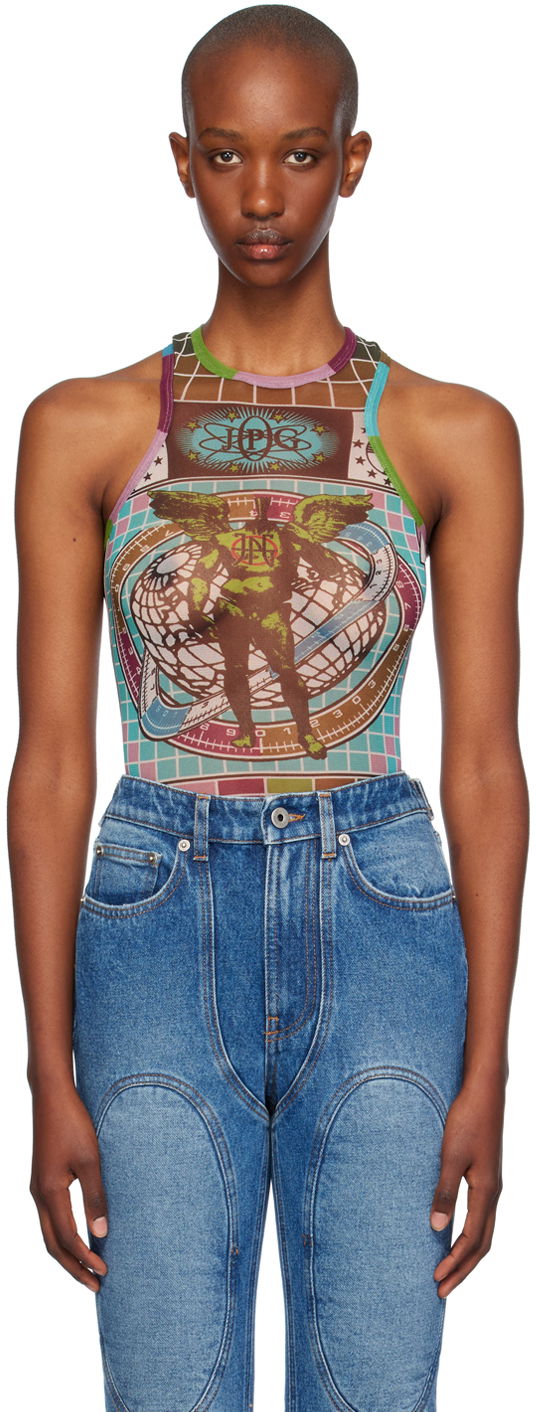 Боді Jean Paul Gaultier Gaultier Printed Tank Bodysuit Різнокольоровий | 24/31-F-BD053-T569-5090