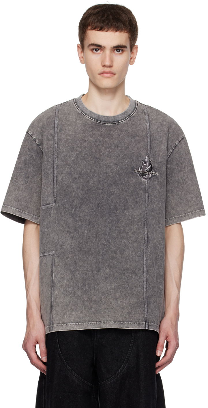 Футболка Feng Chen Wang Feng Chen Wang Faded T-Shirt Сірий | FMF16TS02