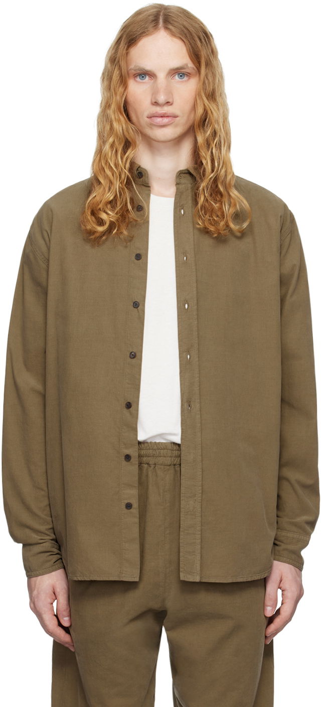 Сорочка The Row The Row Ruskin Button-Down Shirt Коричневий | 755-W2963
