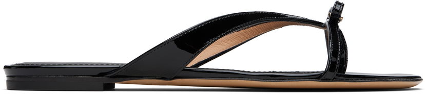 Аксесуари FERRAGAMO Ferragamo Thin Bow Sandals чорний | 782937