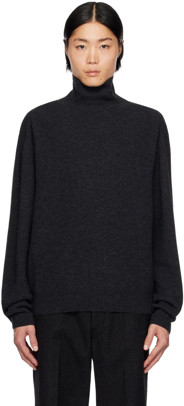 Cветр LEMAIRE Lemaire Relaxed Turtleneck Sweater Сірий | TO1098 LK1014