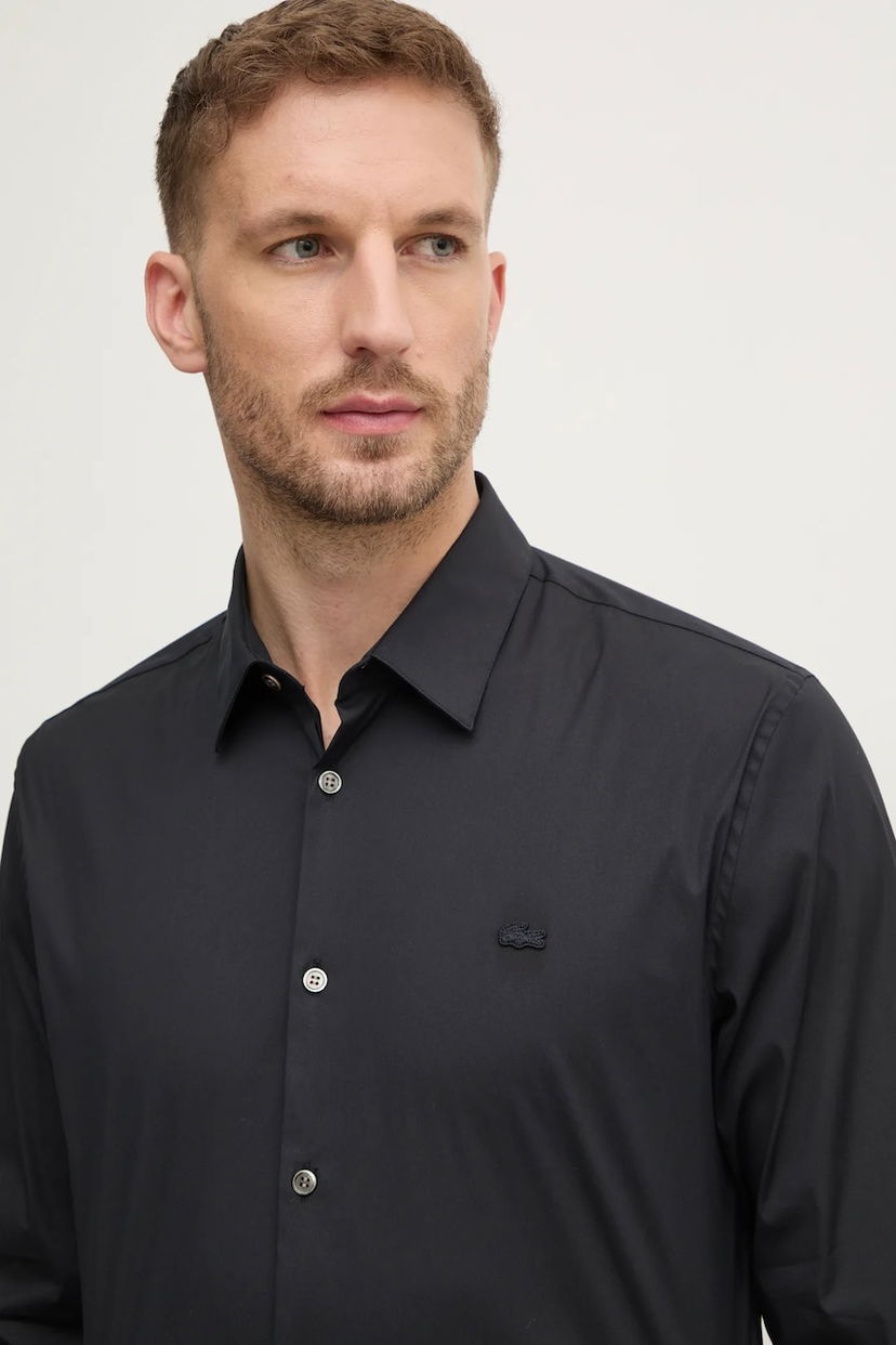 Сорочка Lacoste Lacoste Slim Fit Shirt with Classic Collar чорний | CH5253